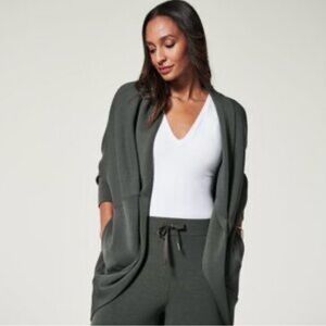 SPANX Dark Green cocoon Cardigan Sweater